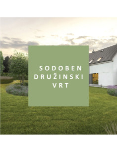 Sodoben družinski vrt - načrt