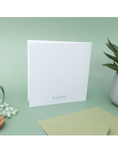 Voščilnica Botanical Vintage Aeonium (kvadratna) 2