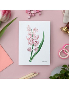 Voščilnica Botanical Vintage Rožnata hijacinta